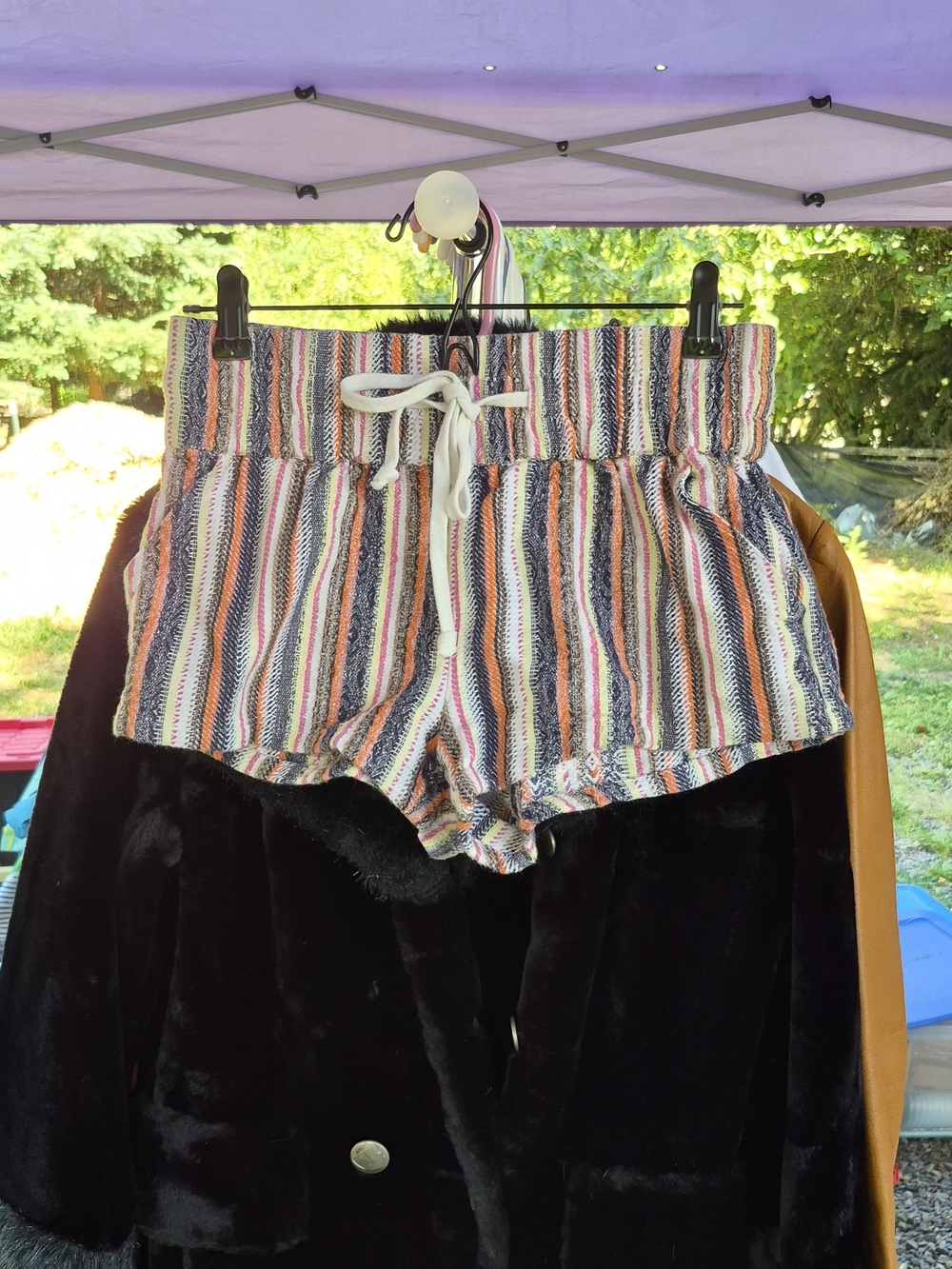 Striped Drawstring Women’s Shorts - Multicolor Free People XS